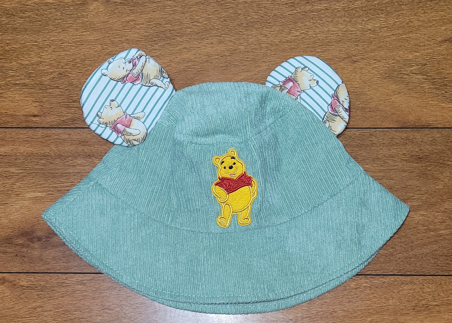 Corduroy Pooh bear    bucket hat
