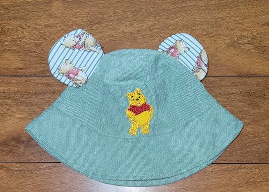 Corduroy Pooh bear    bucket hat