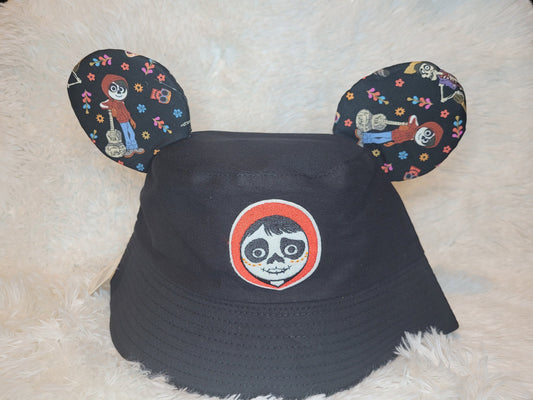 Inspierd coco bucket hat with ears